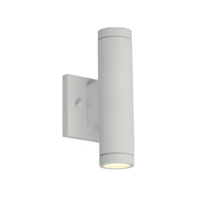 Portico LED Outdoor Wall Sconce in Matte White by Justice Designs