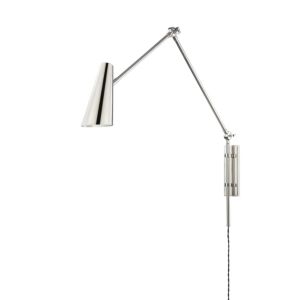 Lorne 1-Light Wall Sconce in Polished Nickel