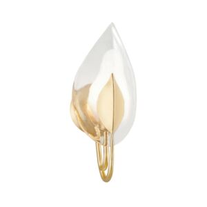 Blossom 1-Light Wall Sconce in Gold Leaf