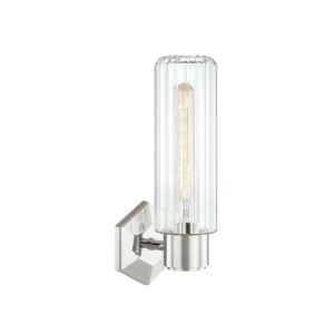 Roebling One Light Wall Sconce in Polished Nickel by Hudson Valley