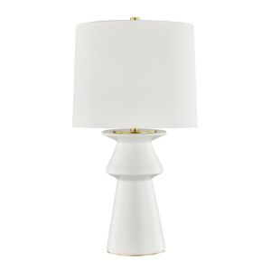 Amagansett One Light Table Lamp in Ivory by Hudson Valley