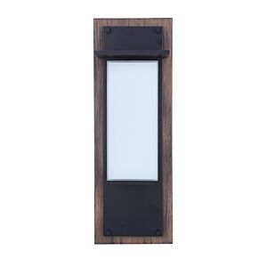 Craftmade Heights Outdoor Wall Light in Whiskey Barrel with Midnight