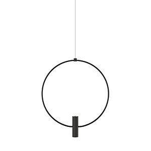 Layla 1-Light LED Pendant in Nightshade Black