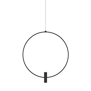 Layla 1-Light LED Pendant in Nightshade Black