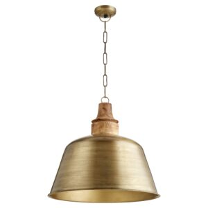 Artisan Pendants One Light Pendant in Artisan Brass by Quorum International