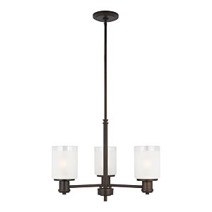 Generation Lighting Norwood 3-Light Transitional Chandelier in Bronze