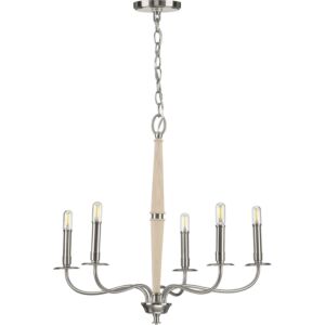 Durrell 5-Light Chandelier in Brushed Nickel