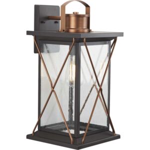 Barlowe 1-Light Wall Lantern in Antique Bronze