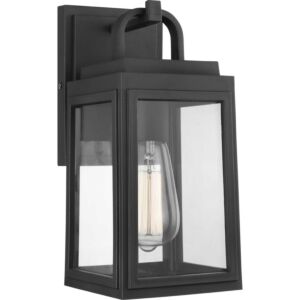 Grandbury 1-Light Wall Lantern in Black