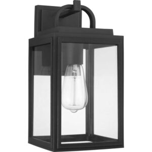 Grandbury 1-Light Wall Lantern in Black