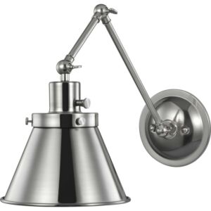 Hinton  Swing Arm Wall Lamp in Brushed Nickel by Progress Lighting