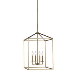 Generation Lighting Perryton 4-Light Foyer Light in Satin Brass