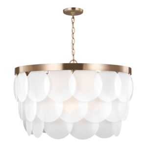 Mellita 8-Light Pendant in Satin Brass