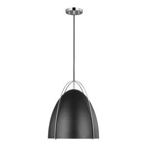 Norman One Light Pendant in Chrome by Visual Comfort Studio