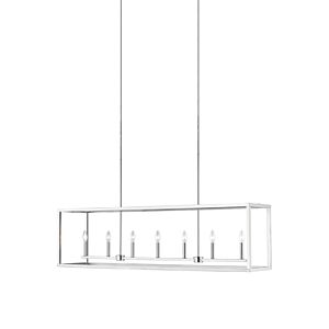 Generation Lighting Moffet Street 7-Light Kitchen Island Light in Brushed Nickel