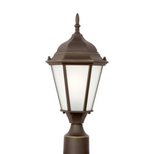 Bakersville  Outdoor Post Lantern in Antique Bronze by Generation Lighting.