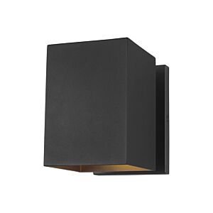 Pohl One Light Outdoor Wall Lantern in Black by Visual Comfort Studio