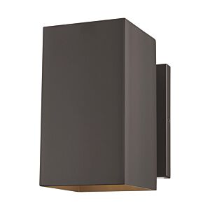 Pohl One Light Outdoor Wall Lantern in Bronze by Visual Comfort Studio