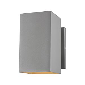 Visual Comfort Studio Pohl Outdoor Wall Light in Painted Brushed Nickel