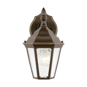 Bakersville  Outdoor Wall Lantern in Antique Bronze by Generation Lighting.