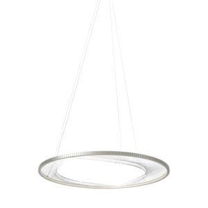 Interlace LED Suspension in Satin Nickel by Visual Comfort Modern