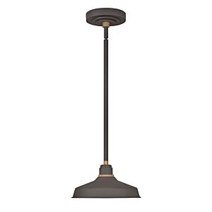 Hinkley Foundry Classic 1-Light Outdoor Wall Light In Museum Bronze