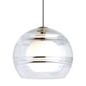 Sedona One Light Pendant in Aged Brass by Visual Comfort Modern