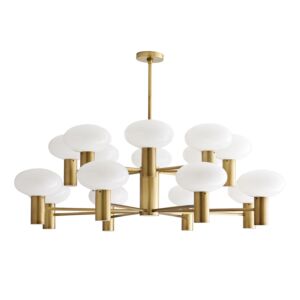 Bentley 16 Light Chandelier in Antique Brass by Arteriors