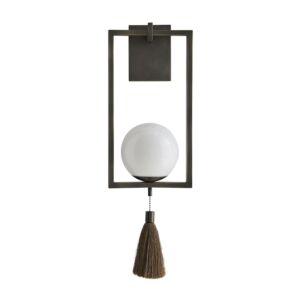 Trapeze One Light Wall Sconce in Aged Bronze by Arteriors