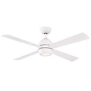 Kwad 52 1-Light 52" Hanging Ceiling Fan in Matte White