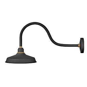 Hinkley Foundry Classic 1-Light Outdoor Wall Light In Textured Black