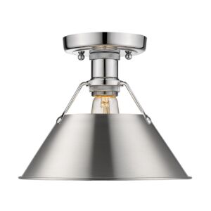 Orwell CH 1-Light Flush Mount in Chrome