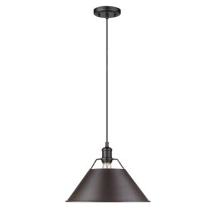 Orwell BLK 1-Light Pendant in Matte Black