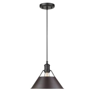 Orwell BLK 1-Light Pendant in Matte Black