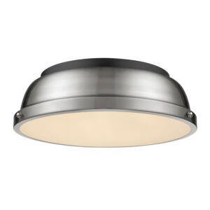 Duncan  Flush Mount in Matte Black by Golden Lighting