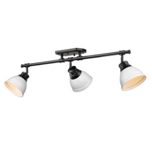 Duncan  Semi Flush Mount in Matte Black by Golden Lighting