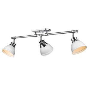 Duncan  Semi Flush Mount in Chrome by Golden Lighting