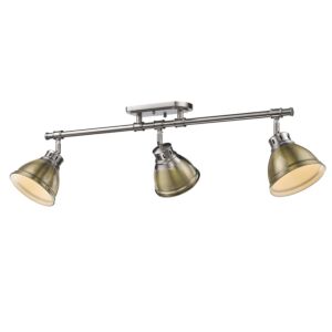 Duncan  Semi Flush Mount in Pewter by Golden Lighting