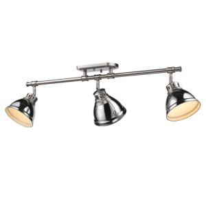 Duncan  Semi Flush Mount in Pewter by Golden Lighting