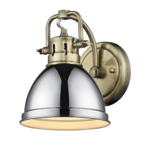 Duncan  Bathroom Vanity Light in Aged Brass by Golden Lighting