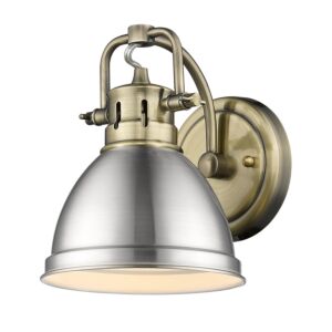 Duncan  Bathroom Vanity Light in Aged Brass by Golden Lighting