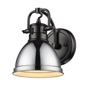 Duncan  Bathroom Vanity Light in Matte Black by Golden Lighting