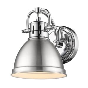 Duncan  Bathroom Vanity Light in Chrome by Golden Lighting