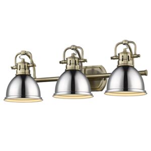 Duncan  Bathroom Vanity Light in Aged Brass by Golden Lighting