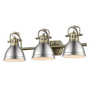 Duncan  Bathroom Vanity Light in Aged Brass by Golden Lighting