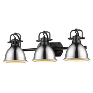 Duncan  Bathroom Vanity Light in Matte Black by Golden Lighting