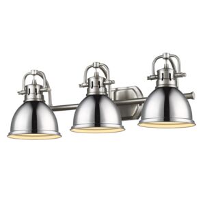 Duncan  Bathroom Vanity Light in Pewter by Golden Lighting