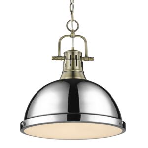 Duncan  Pendant in Aged Brass by Golden Lighting