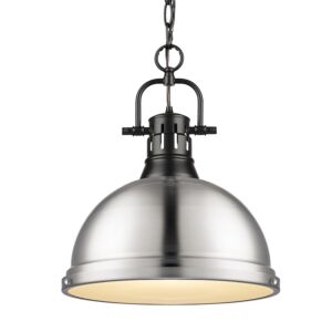 Duncan  Pendant in Matte Black by Golden Lighting