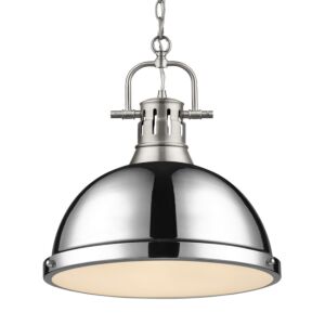 Duncan  Pendant in Pewter by Golden Lighting